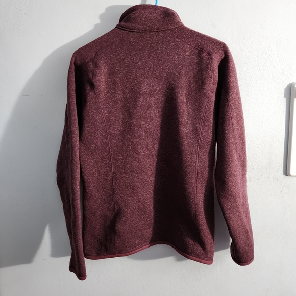 Patagonia Better Sweater 1/4 Zip Fleece Burgundy Sz M - Picture 4 of 5